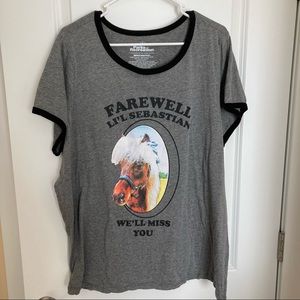 Farewell Li’l Sebastian Plus Size Ringer Tee 3X